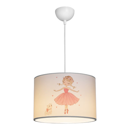 Kids' ceiling luminaire Ballerina led E27 multicolor PVC D30x20cm