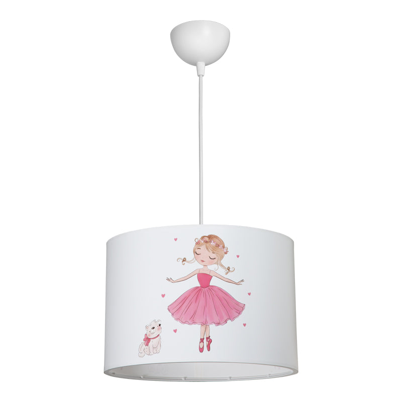 Kids' ceiling luminaire Ballerina led E27 multicolor PVC D30x20cm