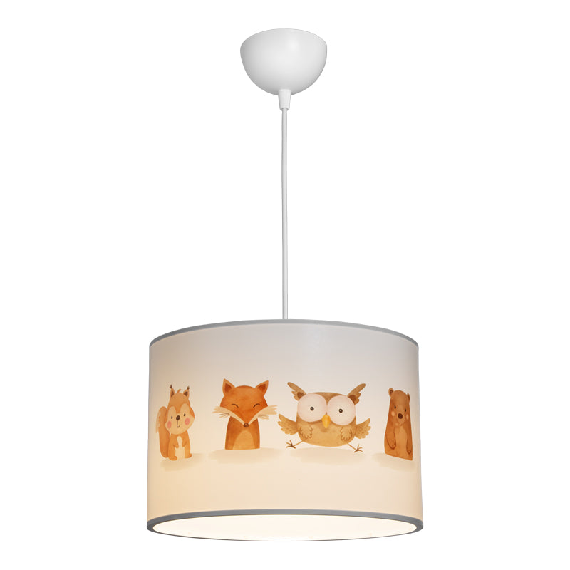 Kids' ceiling luminaire Wooda led E27 multicolor PVC D30x20cm