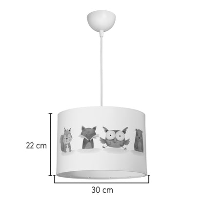 Kids' ceiling luminaire Wooda led E27 multicolor PVC D30x20cm