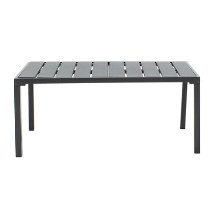 Lounge set 4pcs Patio pakoworld metal-anthracite pe pillows black