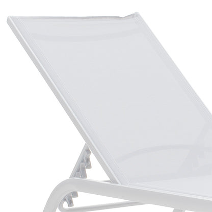 Sunbed Jaipur pakoworld aluminium white-white textilene