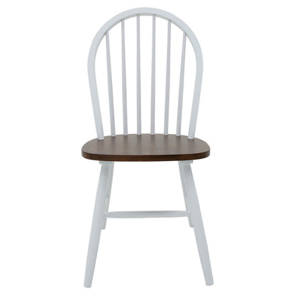 Chair Adalyn pakoworld wood walnut-white legs