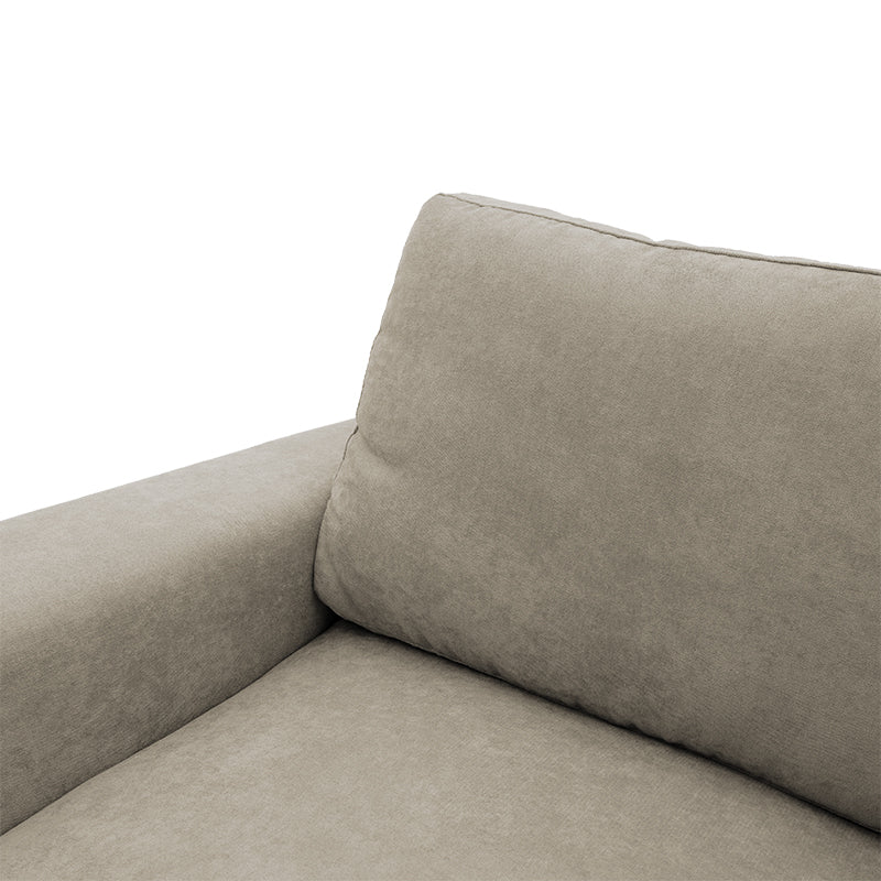 Corner sofa-bed right corner Belle beige 236x164x88cm