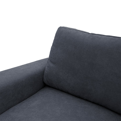 Corner-sofa bed right corner Belle fabric anthracite236x164x88cm