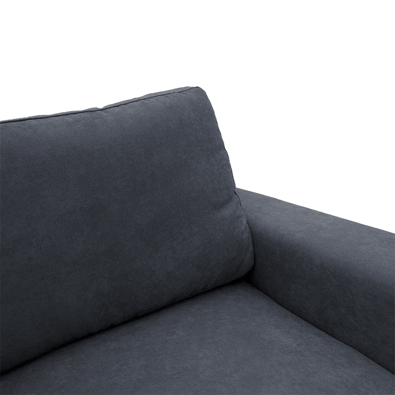 Corner sofa-bed left corner Belle pakoworld fabric anthracite 236x164x88cm