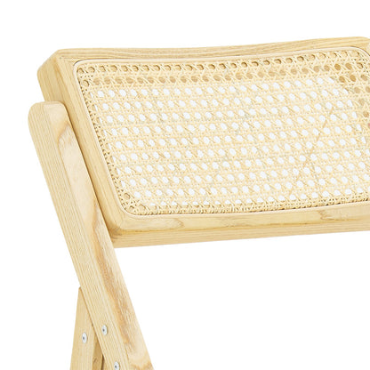 Yoko pakoworld folding chair beige pvc rattan-natural leg