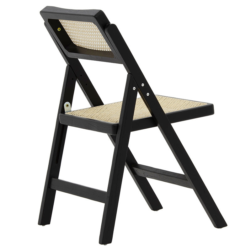 Yoko pakoworld folding chair beige pvc rattan-black leg