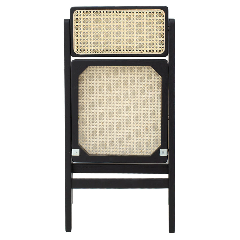 Yoko pakoworld folding chair beige pvc rattan-black leg