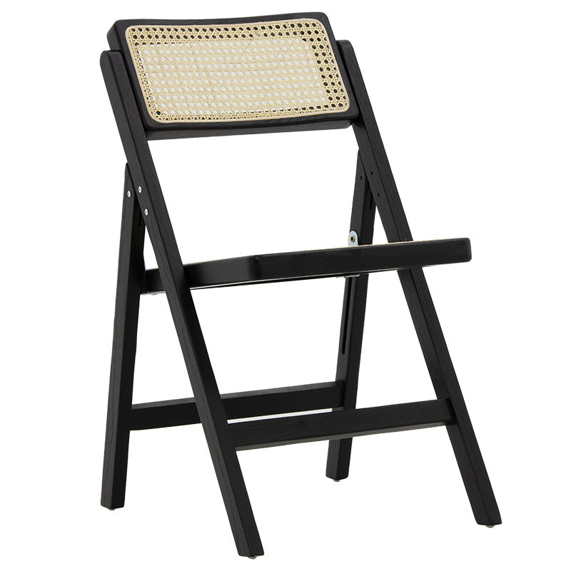 Yoko pakoworld folding chair beige pvc rattan-black leg