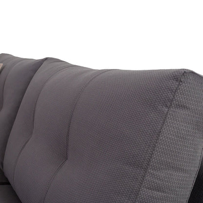 Corner sofa Boston pakoworld left corner fabric dark grey-dark green 280x225x90cm