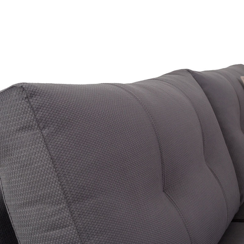 Corner sofa Boston pakoworld right corner anthracite-cypress fabric 280x225x90cm