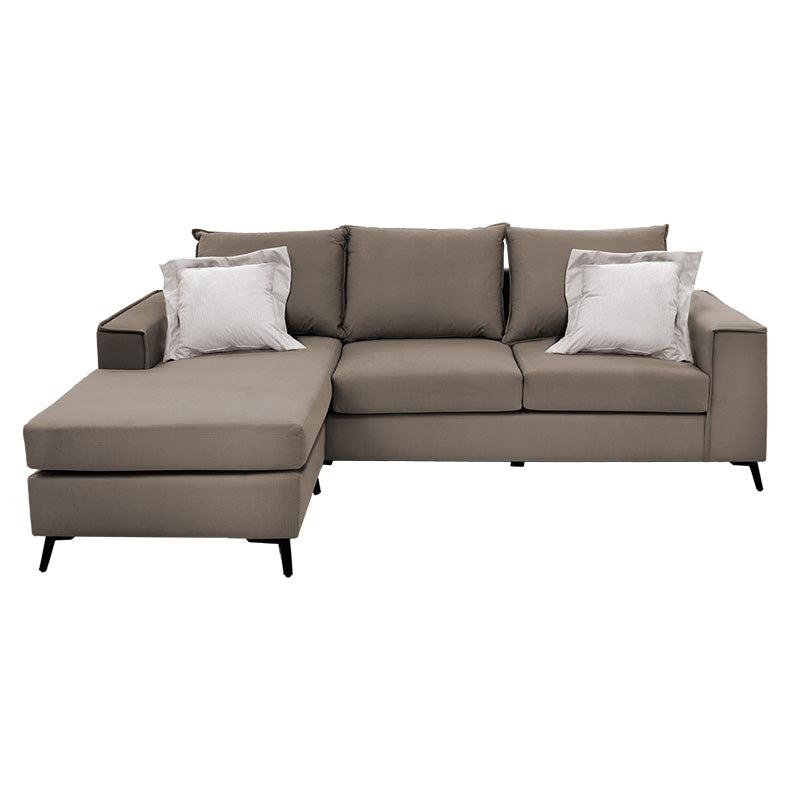 Corner sofa Fabulous pakoworld reversible fabric mocha-cream240x165x95cm