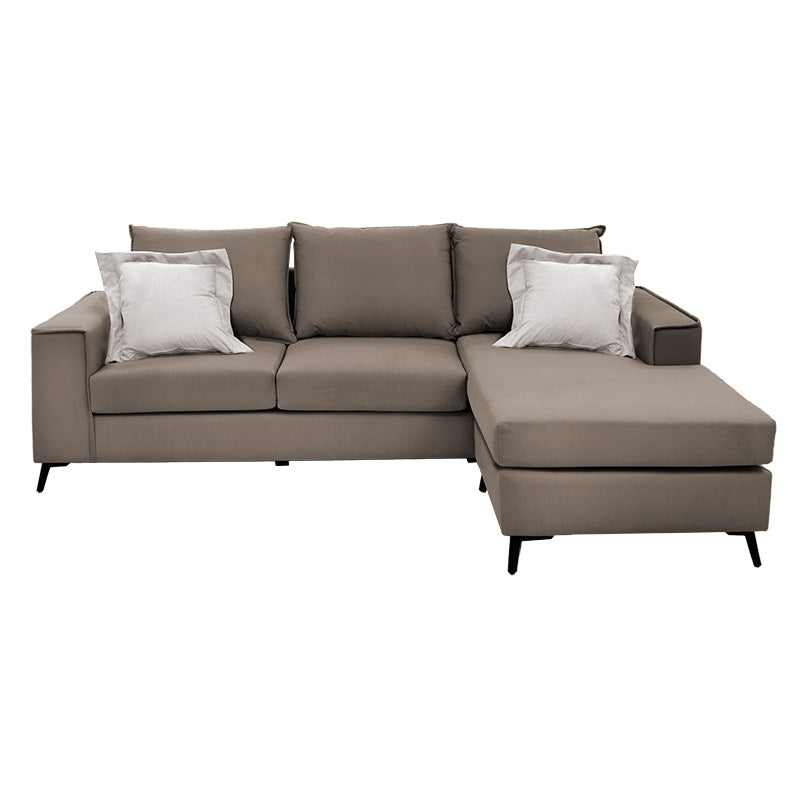 Corner sofa Fabulous pakoworld reversible fabric mocha-cream240x165x95cm