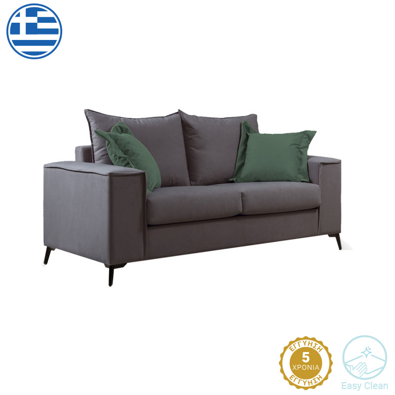 2 seater Verona sofa anthracite - cypress cushions 173x93x100cm