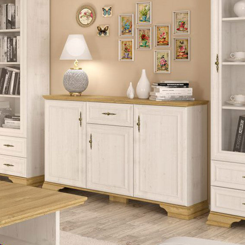 Buffet Jaden golden oak-white antique color 137.5x39x88.5cm
