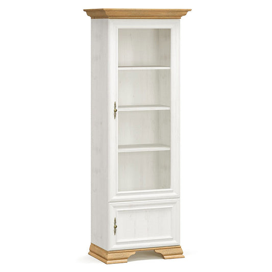 Showcase Jaden golden oak-white antique 70.5x43x197.5cm