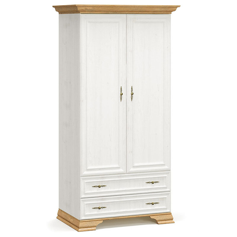 Wardrobe Jaden pakoworld double leaf color golden oak-white antique 101x62x197,5cm