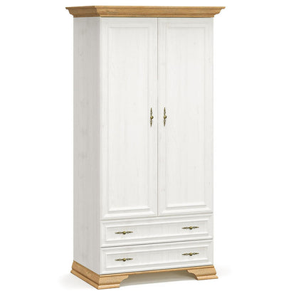 Wardrobe Jaden pakoworld double leaf color golden oak-white antique 101x62x197,5cm