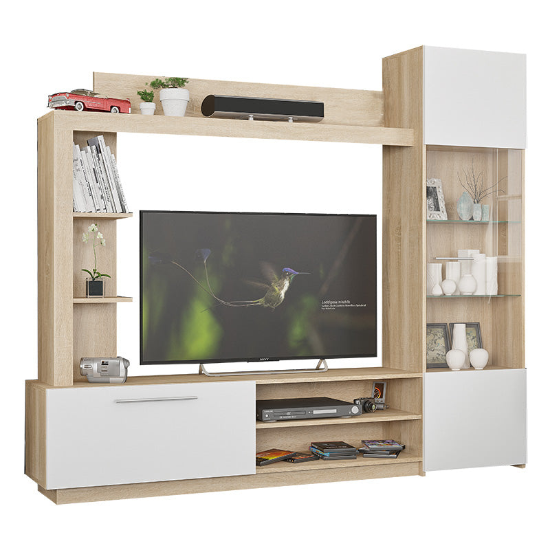 Living room complex June sonoma-white color 204x35x177cm