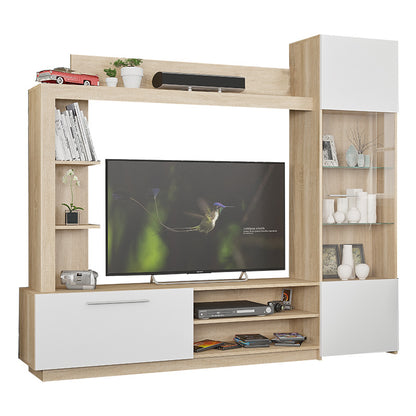Living room complex June sonoma-white color 204x35x177cm