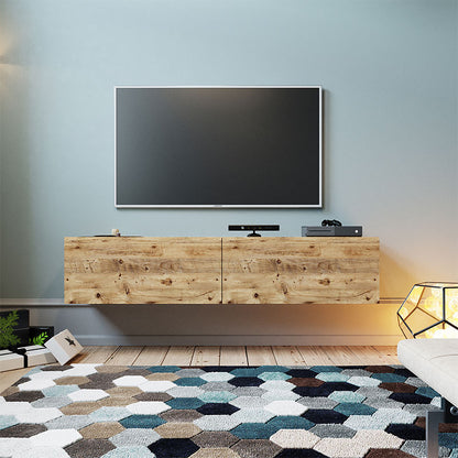 Dello pakoworld wall TV unit oak color 140x31,5x29,5cm