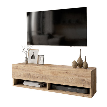 Roscoe wall TV unit in color oak 100x31,5x29,5cm