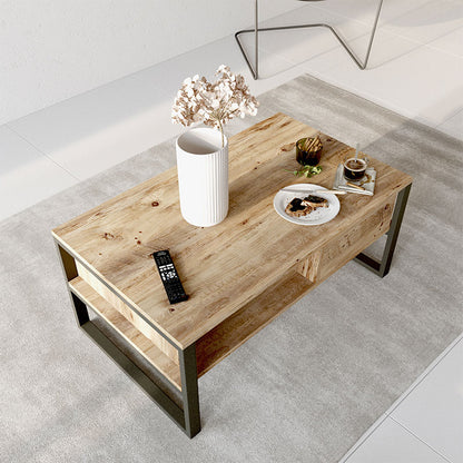 Coffee table Honora pakoworld color black-oak 100x60x44,5cm