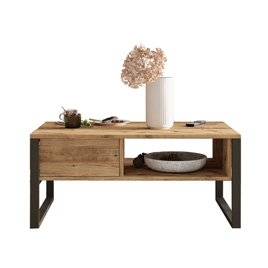 Coffee table Honora pakoworld color black-oak 100x60x44,5cm