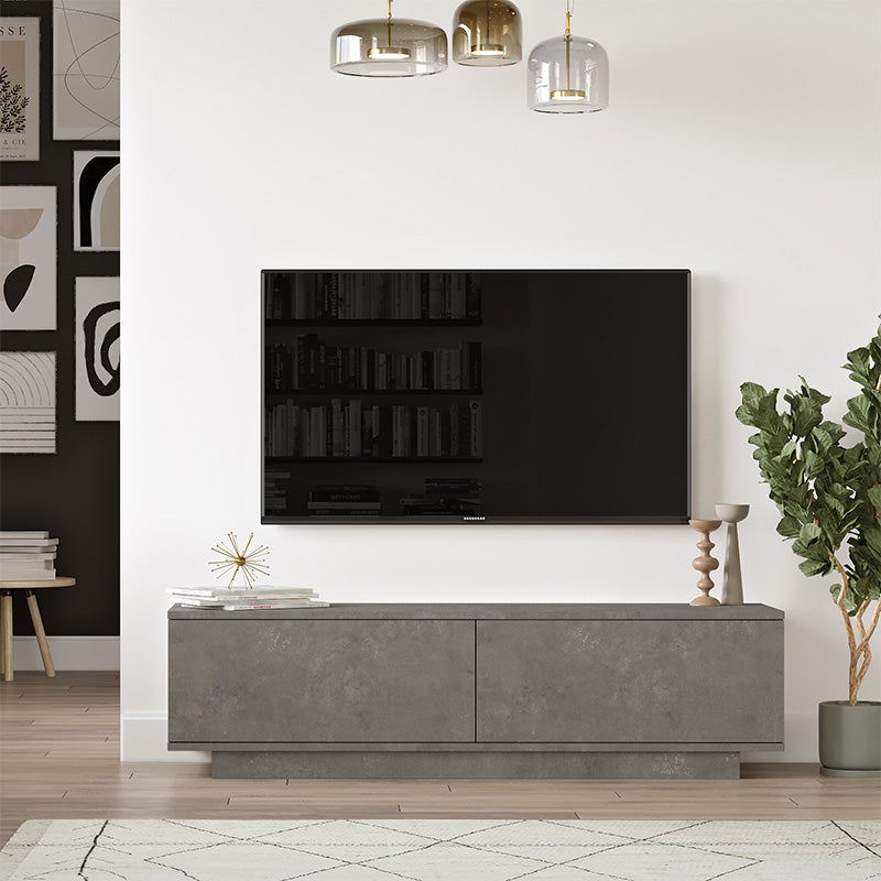 Zoeva pakoworld TV cabinet color gray cemento 140x35,5x38cm