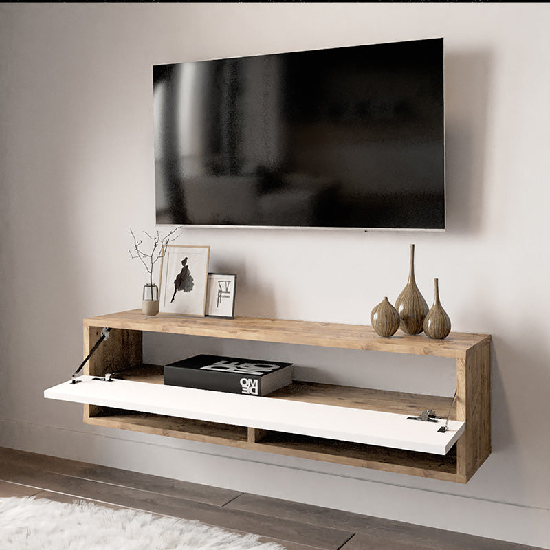 Roscoe pakoworld white-oak wall-mounted TV unit 100x31.5x29.5cm