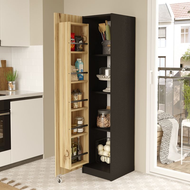 Classer pakoworld black-oak kitchen cabinet 42x44x176cm