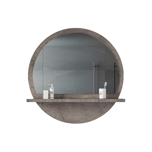 Mirror Lesley pakoworld in grey marble color 60x10x60cm