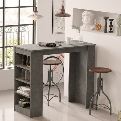 Table Bar Riff pakoworld athracite antique 120x51.5x101.5cm