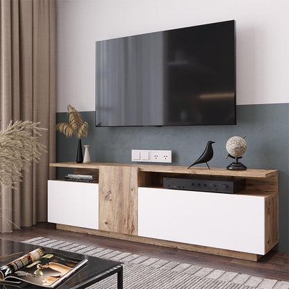 TV stand Elana pakoworld sonoma-white 150x29.5x46.3cm