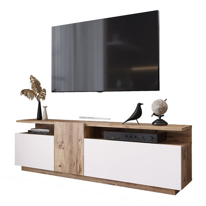 TV stand Elana pakoworld sonoma-white 150x29.5x46.3cm