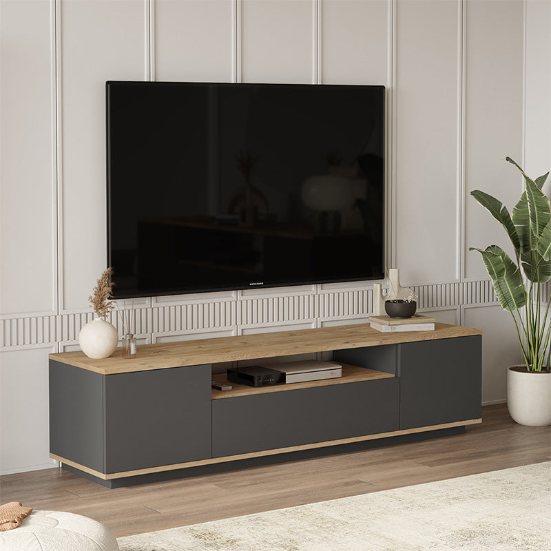 TV cabinet Soren pakoworld sonoma-anthracite 180x44.5x44.6cm