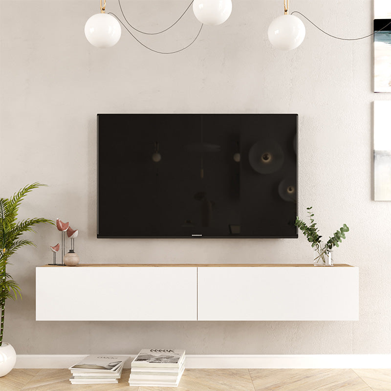 Dello pakoworld wall TV unit white-oak color 180x31.6x29.6cm