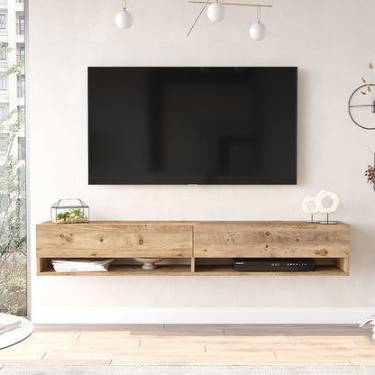 Roscoe pakoworld wall TV unit in color sonoma 180x31.6x29.6cm