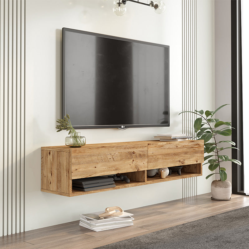 Roscoe pakoworld wall TV unit in color sonoma 140x31.6x29.6cm