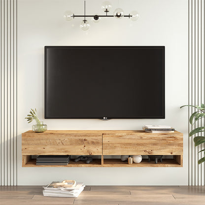 Roscoe pakoworld wall TV unit in color sonoma 140x31.6x29.6cm