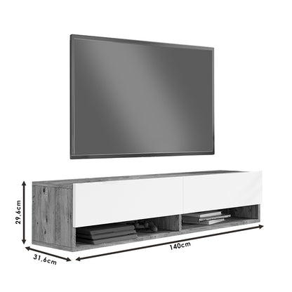 Roscoe pakoworld wall TV unit in color sonoma 140x31.6x29.6cm