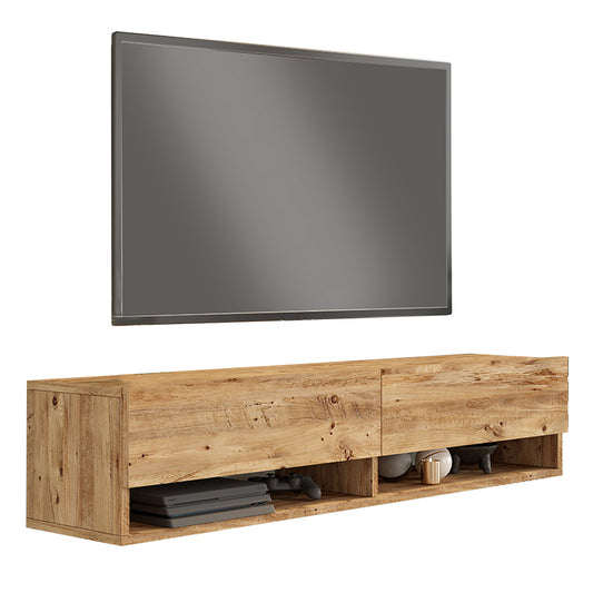 Roscoe pakoworld wall TV unit in color sonoma 140x31.6x29.6cm