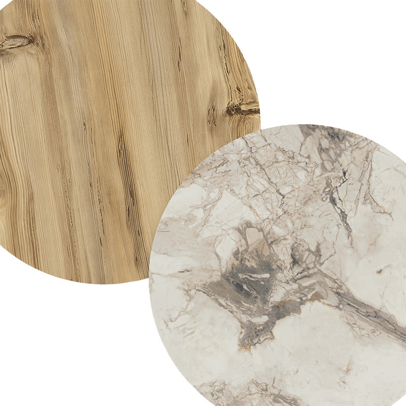 TV cabinet Nella pakoworld natural-white marble 140x40x43cm