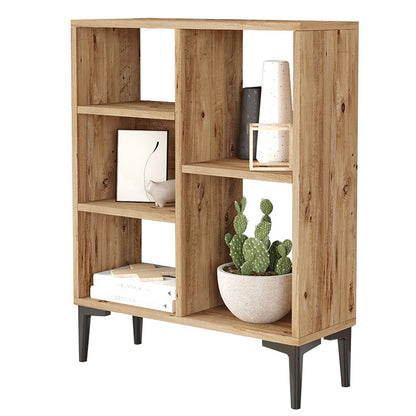 Neville pakoworld low bookcase color sonoma 69x25x87.6cm