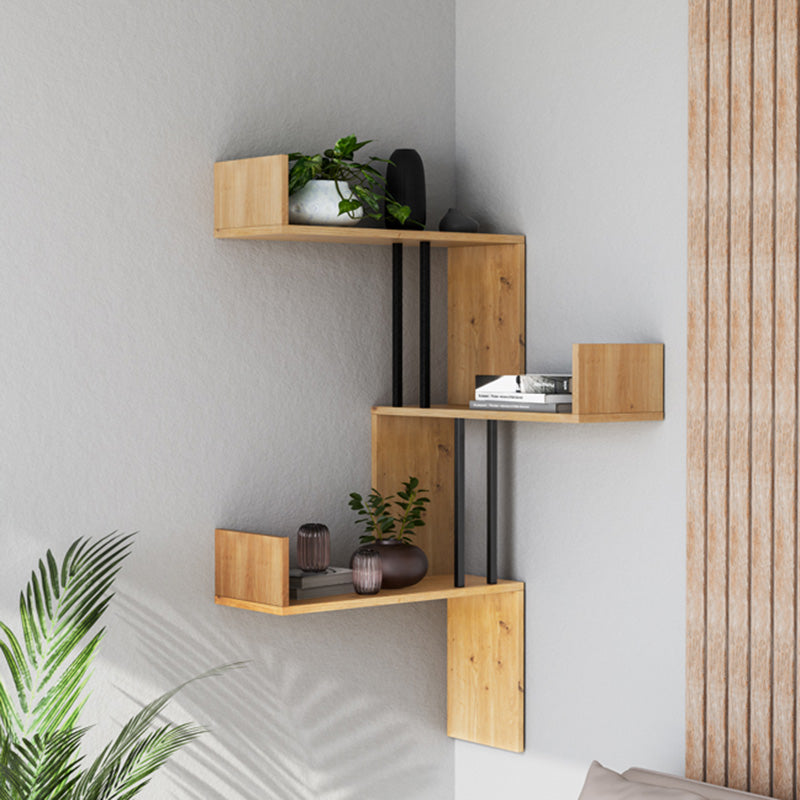 Wall shelf Horatio pakoworld in sonoma color 60x22x109.4cm