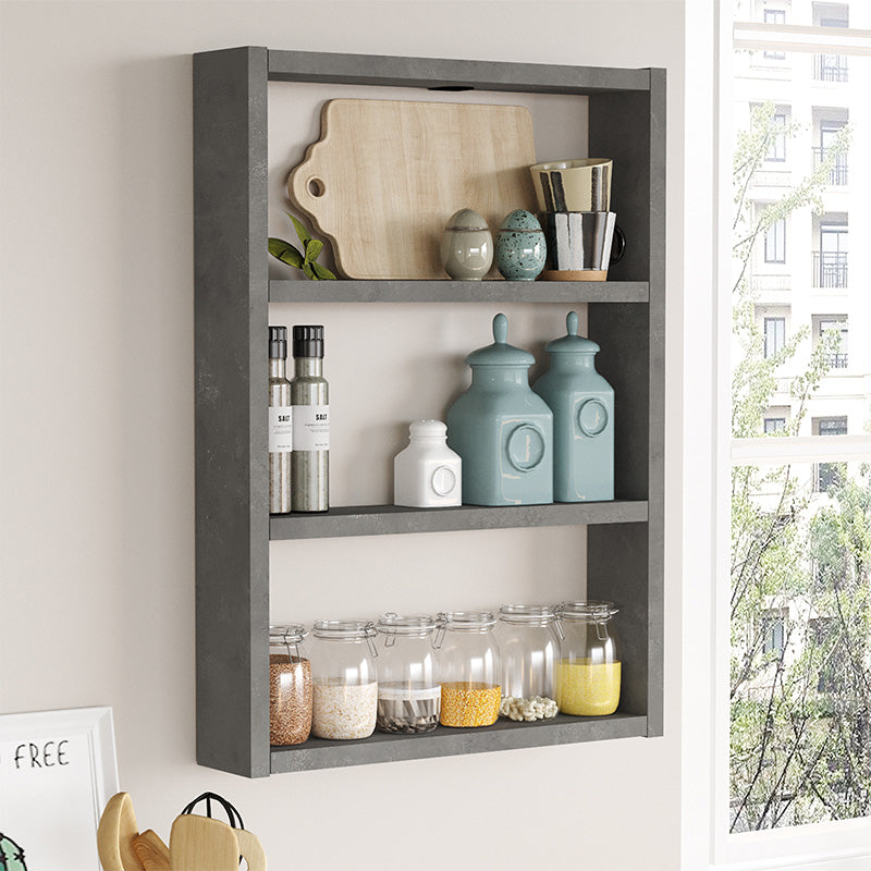 Wall shelf Seraphim pakoworld in cement color 43.2x9x60cm