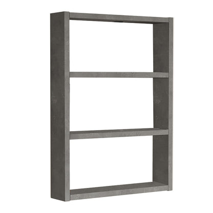 Wall shelf Seraphim pakoworld in cement color 43.2x9x60cm