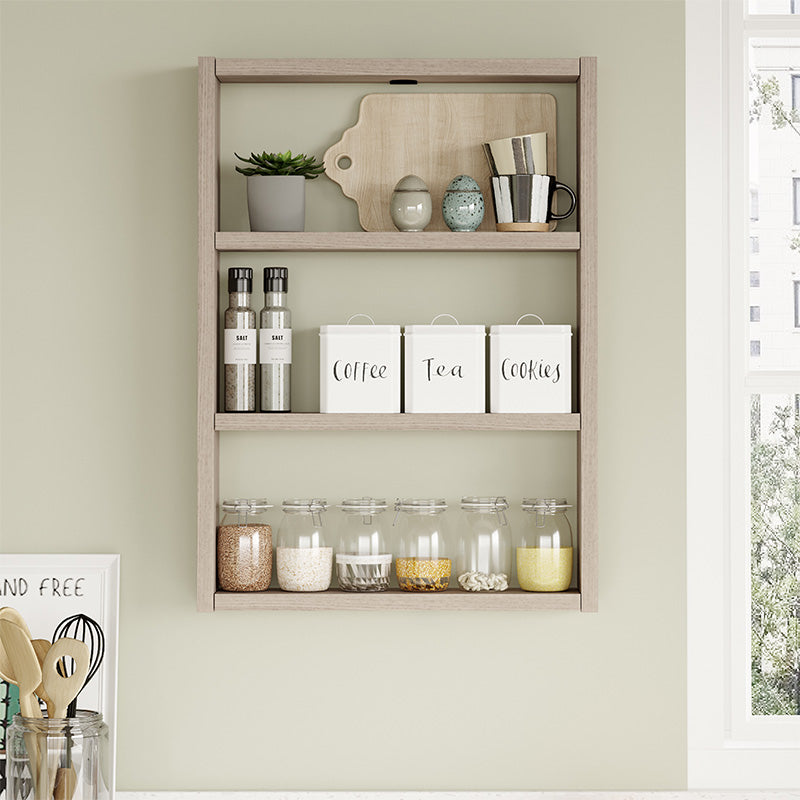 Wall shelf Seraphim pakoworld in oak color 43.2x9x60cm