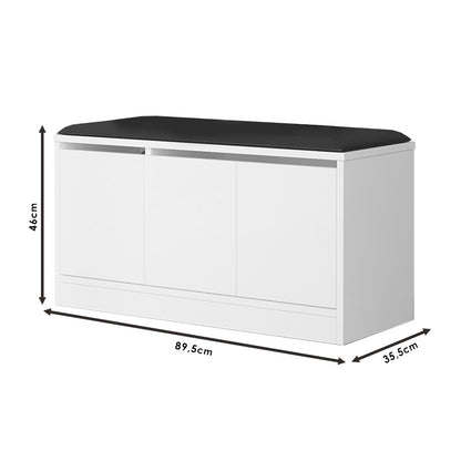 Entrance furniture Firefly pakoworld white 89.5x35.5x46cm